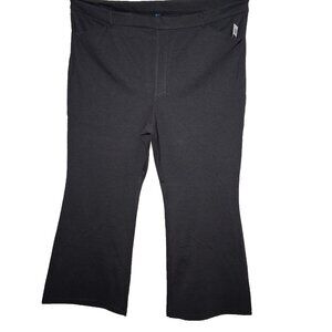 Old Navy Flare Trouser Pants Plus Size 26 Heather Gray Stretch Ponte Knit New